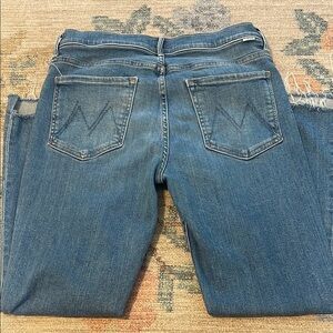 Mother insider crop step fray jeans size 31